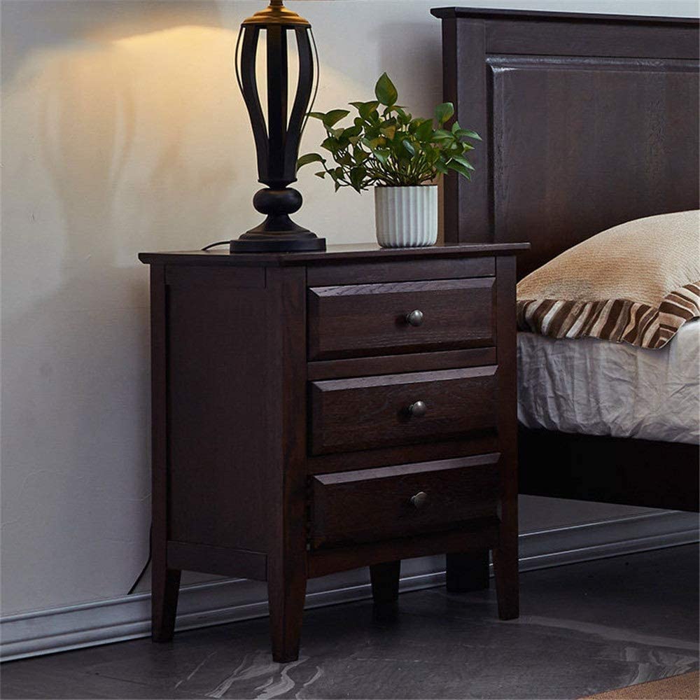 Comodino Comodino Semplice per Camera da Letto Comodino da Ufficio Comodino in Legno Armadietto Multifunzione Comodino Cassetto 3 Cassetti Mobili Camera da Letto Tavolini Comodino Set Comfortable
