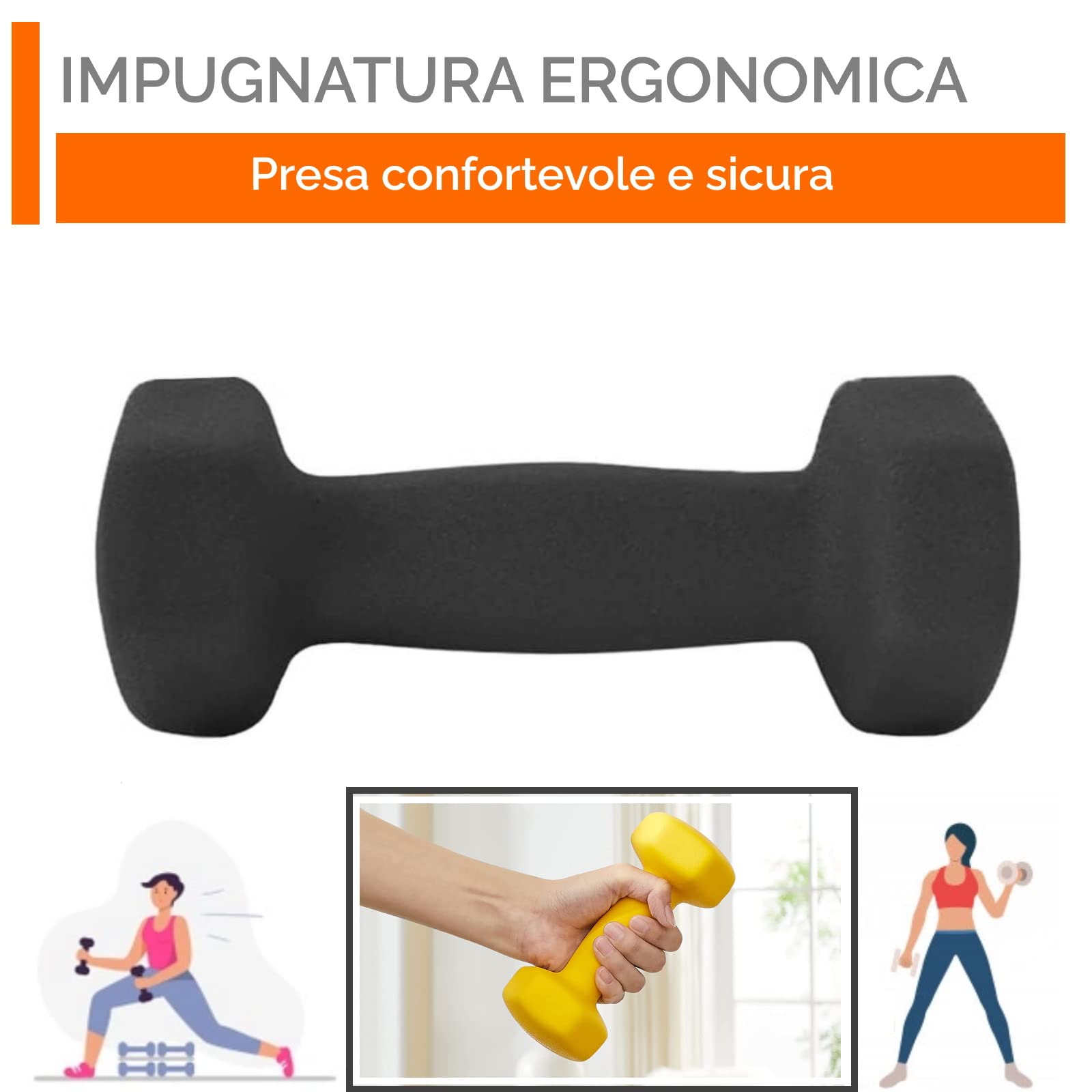 Coppia Manubri Regolabili 23,6 Kg Con Vassoio – Pesi 3-23,6 Kg, Sistema A Quadrante, Per Allenamento A Casa