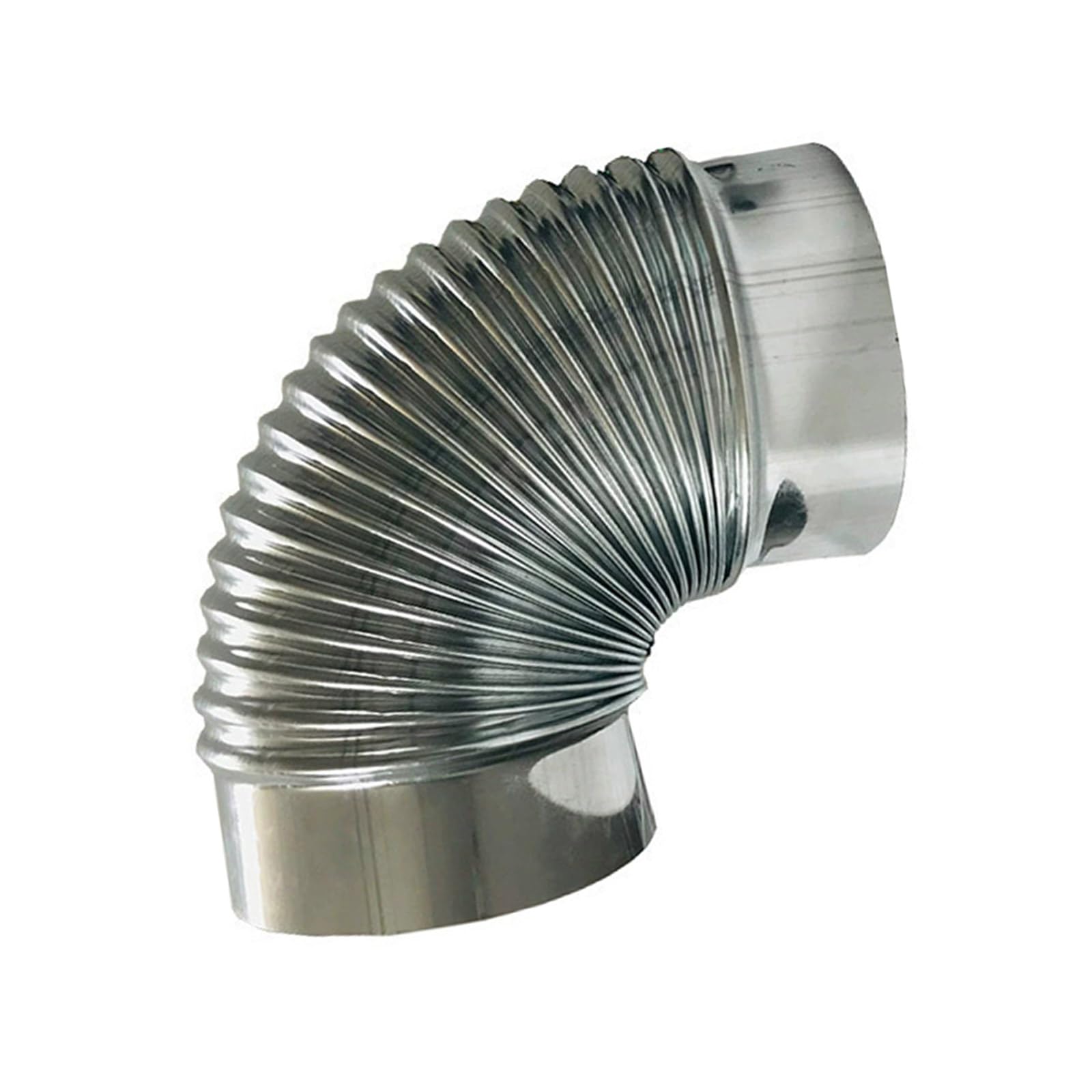 Limtula 80Mm Stainless Steel Flue Extension Elbow Chimney Easy Installation Vent Quick Setup Smoked Pipe Connector Stainless Steel Stove Pipe