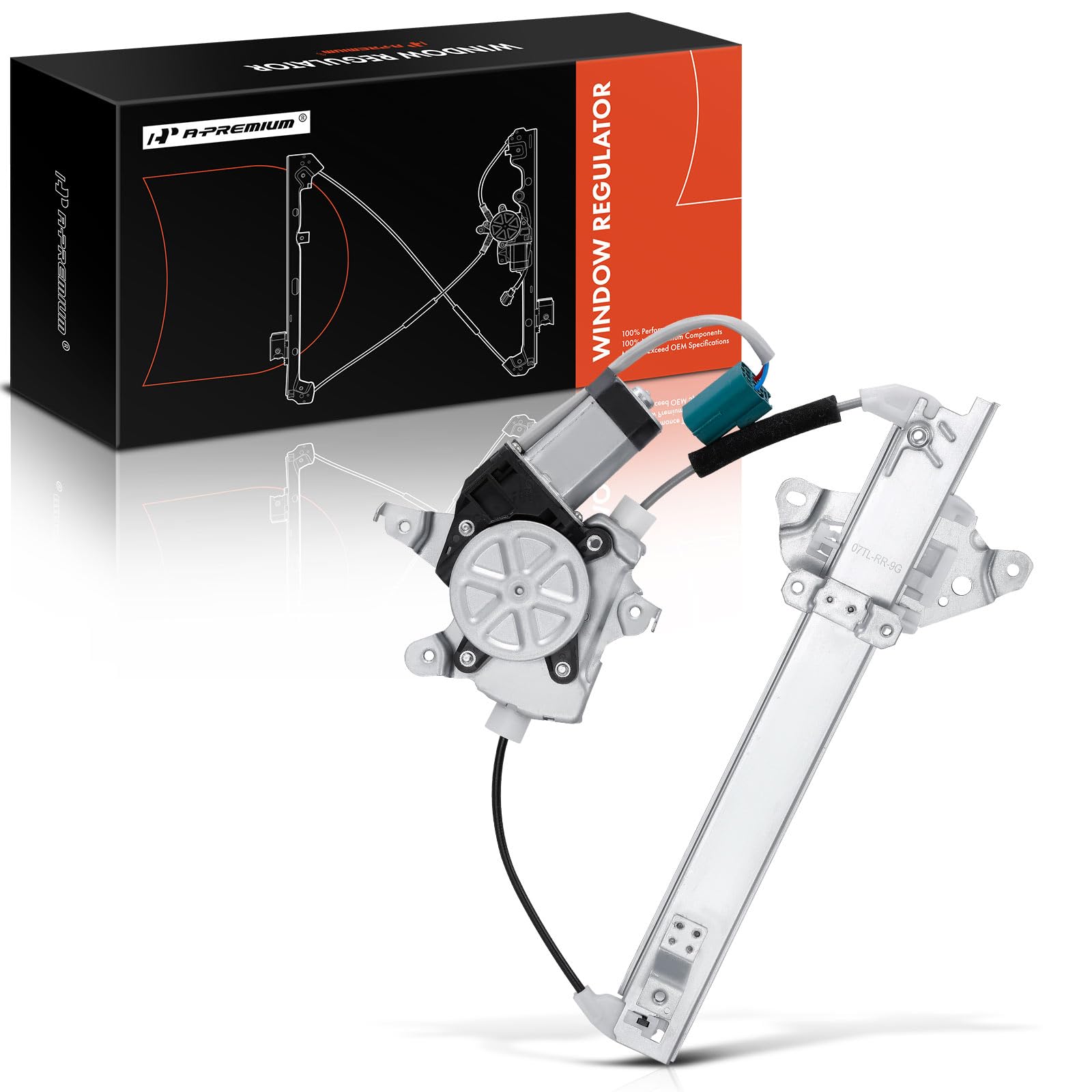A-Premium Window Regulator with Motor Compatible with Nissan Altima 2007-2012 Rear Right Passenger