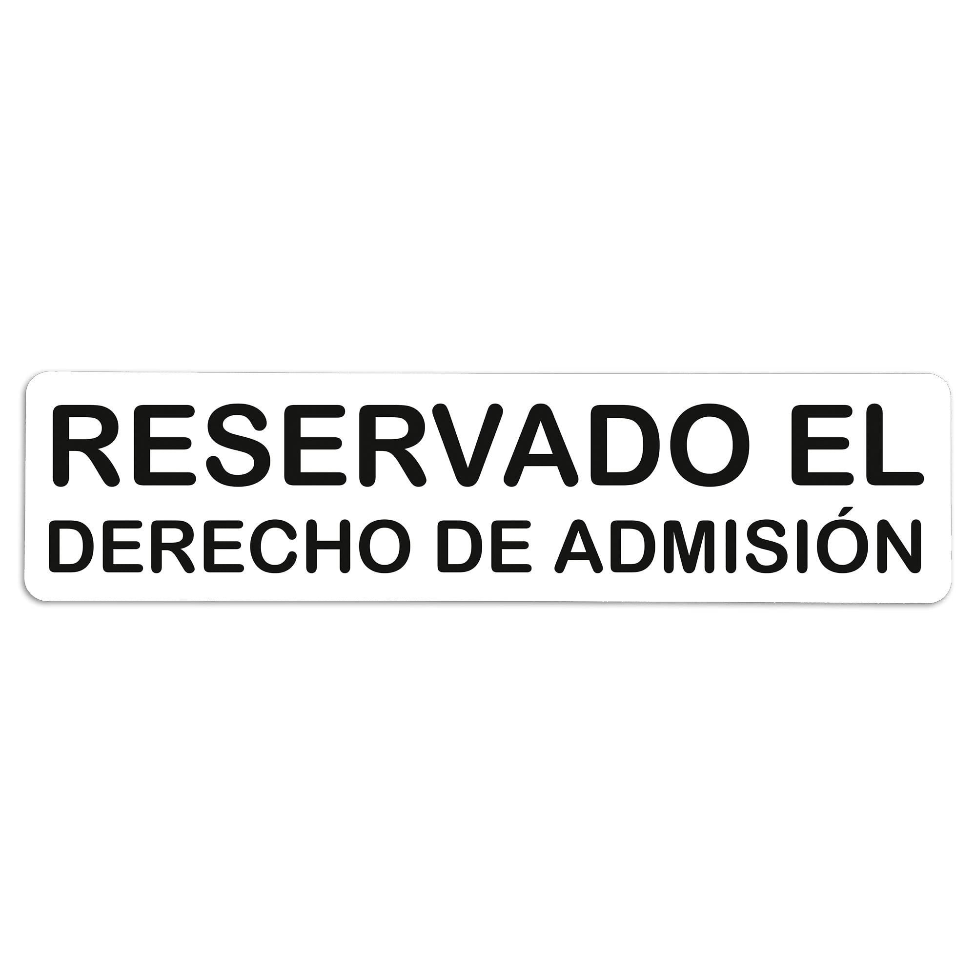 Adesivo In Vinile Per Porte – Riservato Diritto Di Ammissione – 200x50mm – Made In Spain