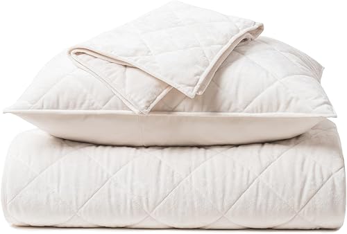 Miniatura 7 de EVERGRACE Juego de edredón de terciopelo de lujo, tamaño Queen, acolchado de diamante, edredón de terciopelo ligero, ultra suave de gran tamaño,