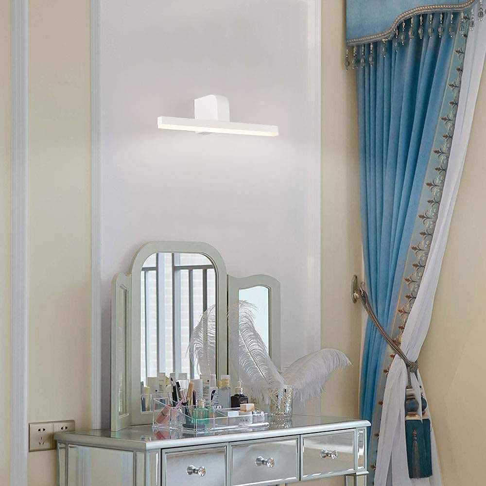 wall lamp Nowoczesny kinkiet ścienny, światło lustrzane Led światło lustrzane lampy na lustro łazienkowe, lampa na lustro łazienkowe Led 9W wodoodporna, oświetlenie do makijażu akrylowa łazienka,