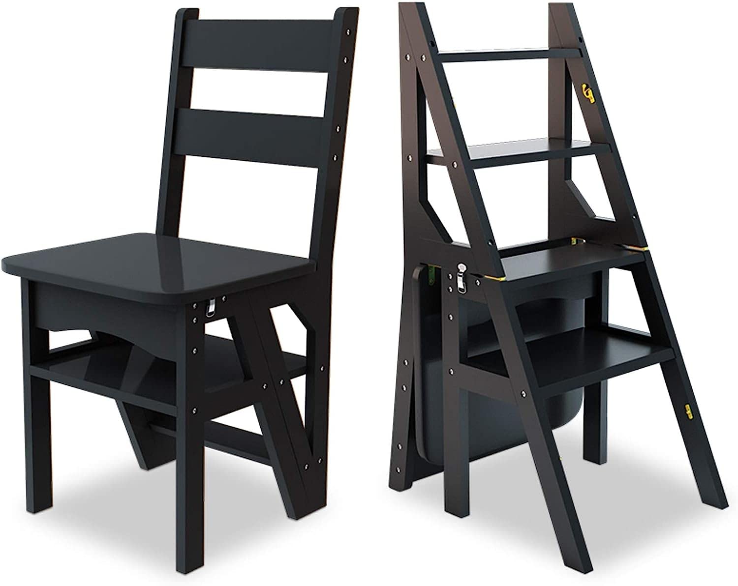 Chaise d'échelle pliante OKUOKA : accédez aux placards hauts de cuisine sans risquer de chuter