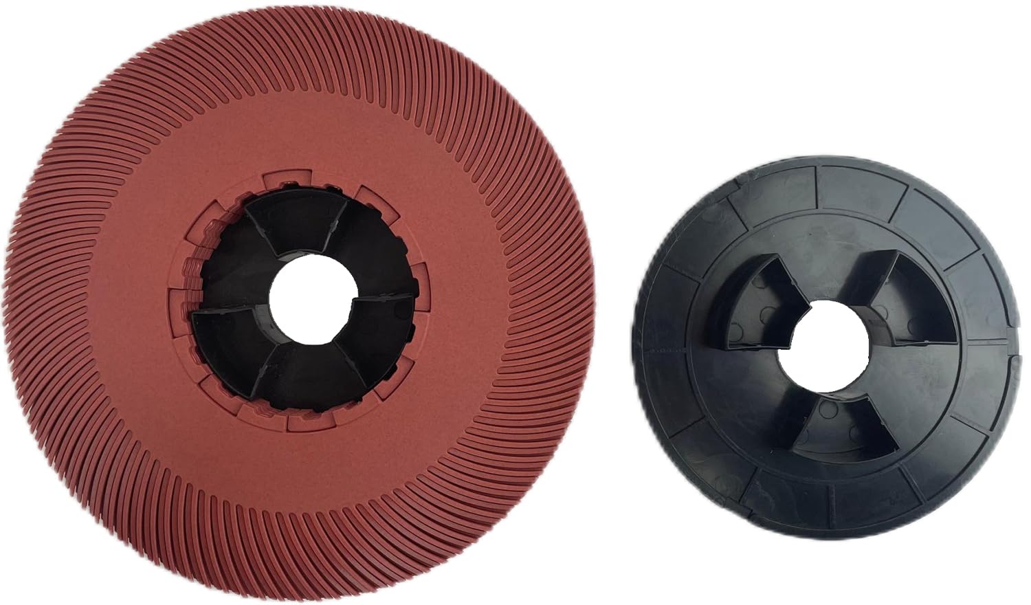 10pcs 8 Inch Radial Bristle Brush with Adapter 220 Grit, Abrasive Disc for Metal