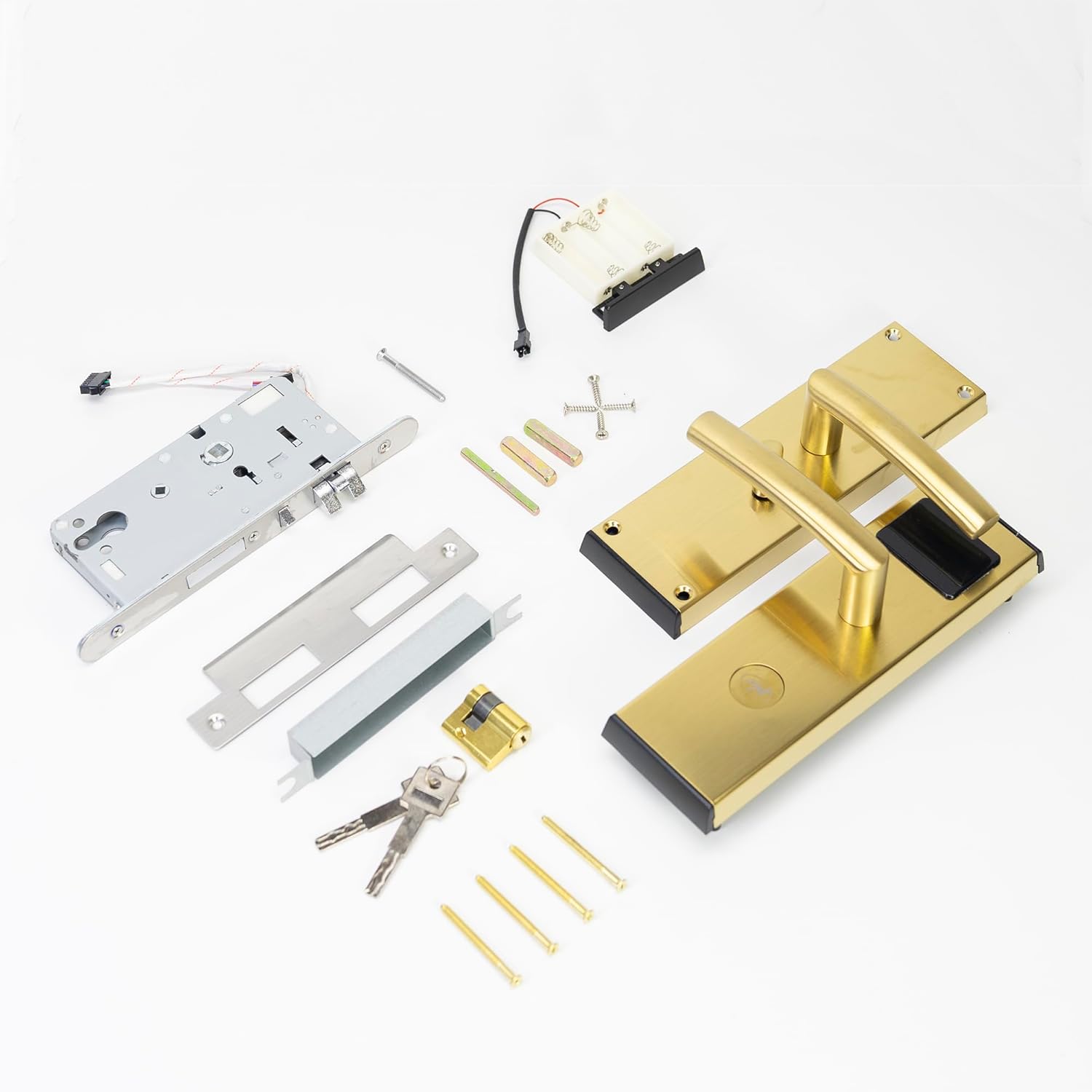 All components of the PNI CH2000R PRO Gold Hotel Access Control System laid out