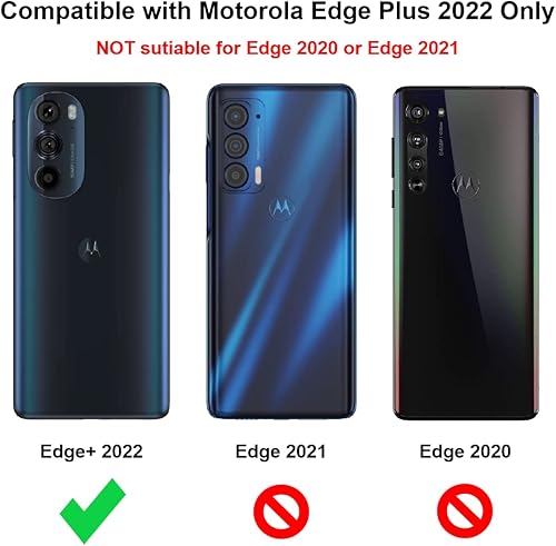 Miniatura 2 de Funda para Motorola Edge Plus 2022Edge Plus 5G UW 2022, funda transparente con parachoques de esquina reforzado, ajuste delgado, funda flexible de