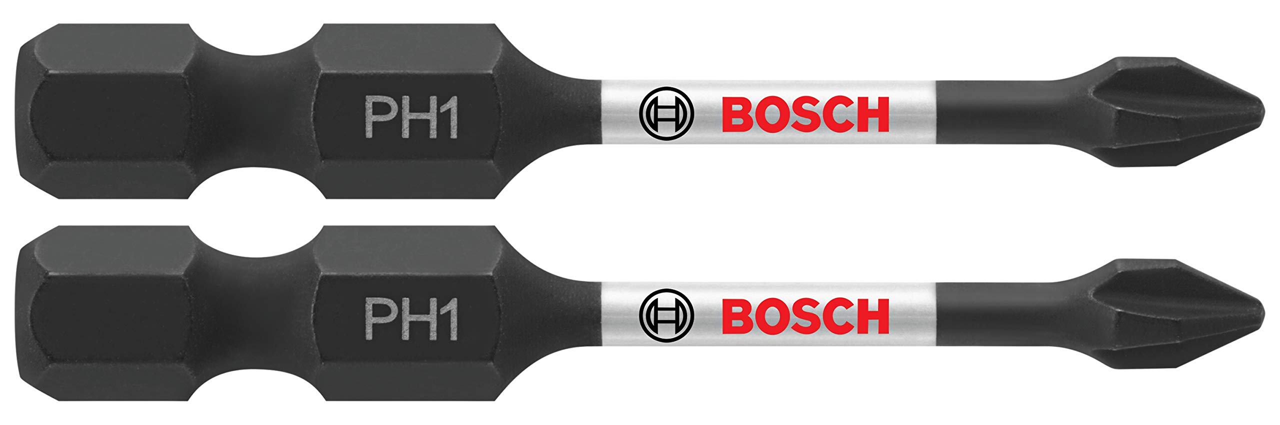 BoschITPH1202 2-Pack 2 in. Phillips #1 Impact Tough Screwdriving Power Bits