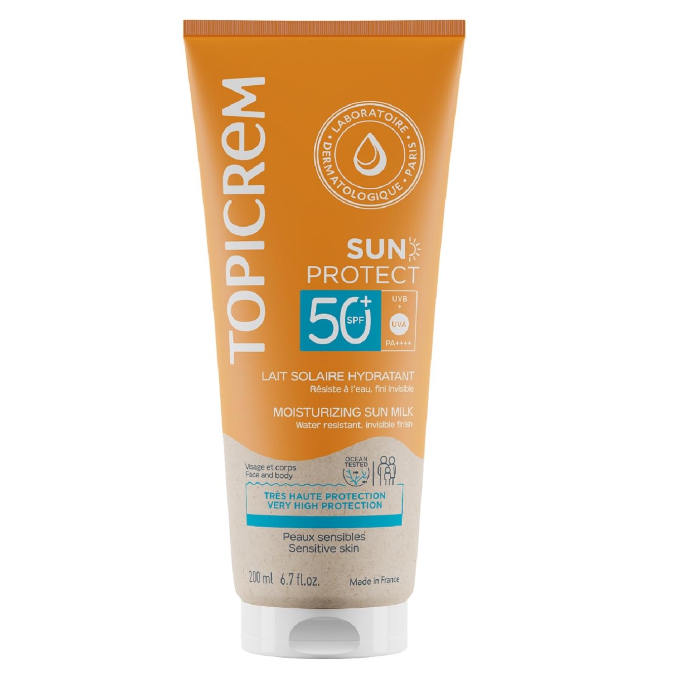 Topicrem - Sun Protect, Moisturizing Sun Milk SPF50+ - 200 ml