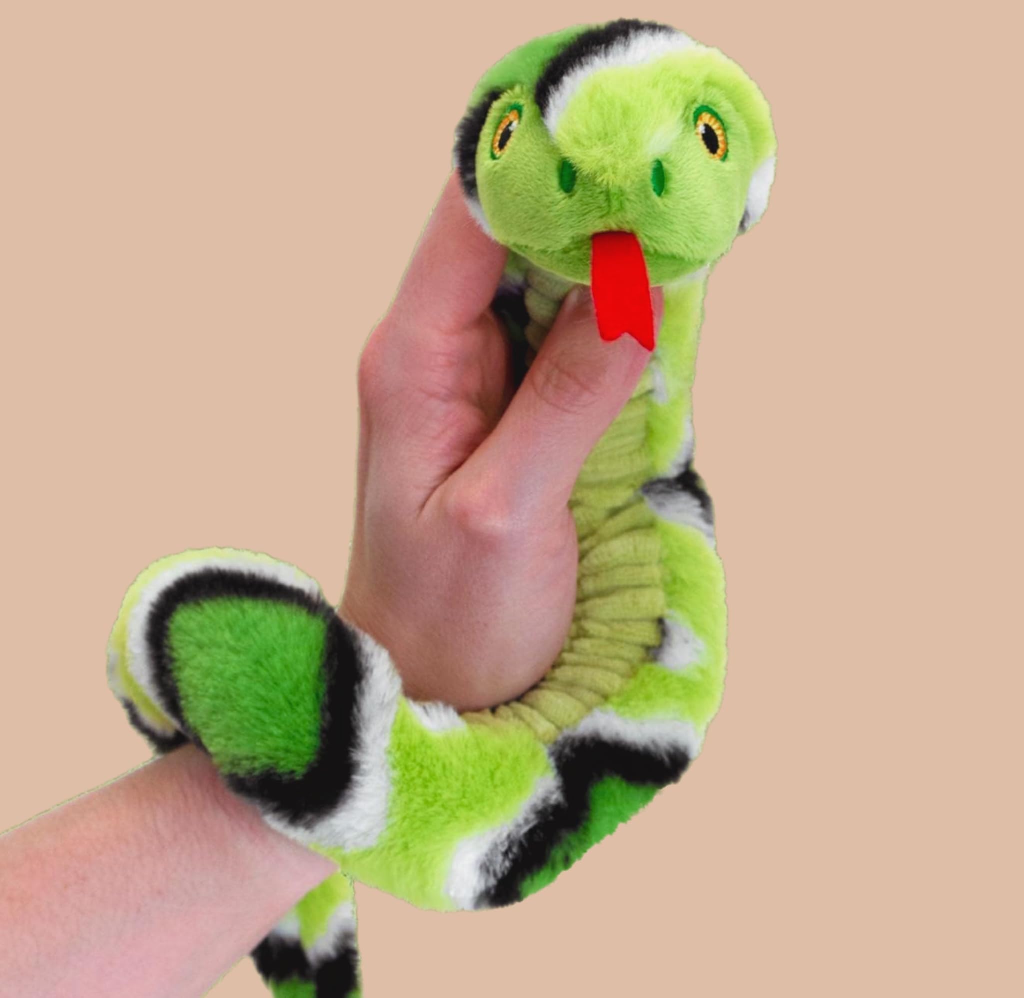 Deluxe Paws Plush Cuddly Soft Eco Toys 100% Recycled (Snakes 100cm (Random Colour))
