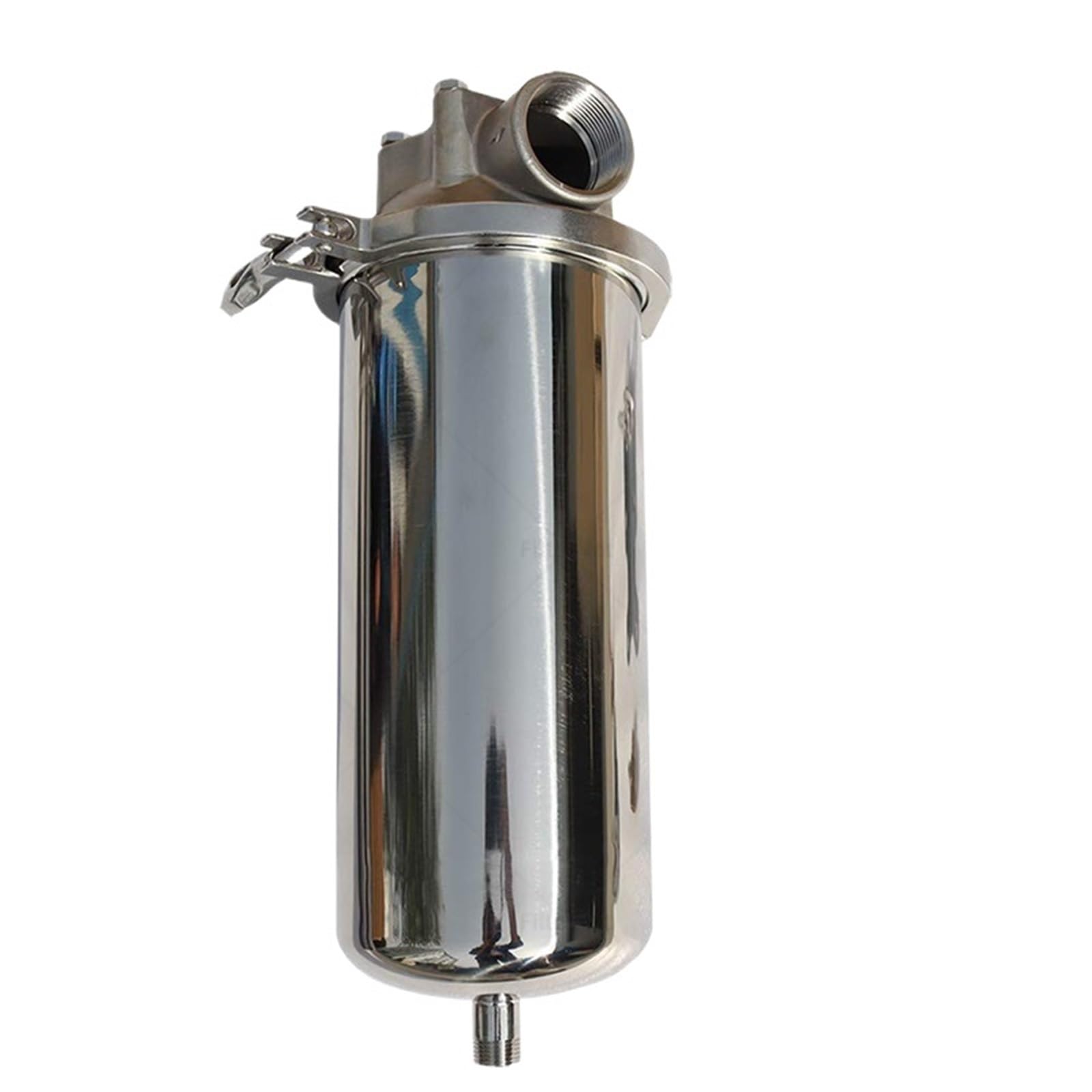 Prefiltro da 10 pollici Alloggiamento del filtro dell'acqua in acciaio inossidabile 304 DN15 DN20 DN25 for filtri a cartuccia ad alto flusso ad alta temperatura(10bottom dn25 withPP)