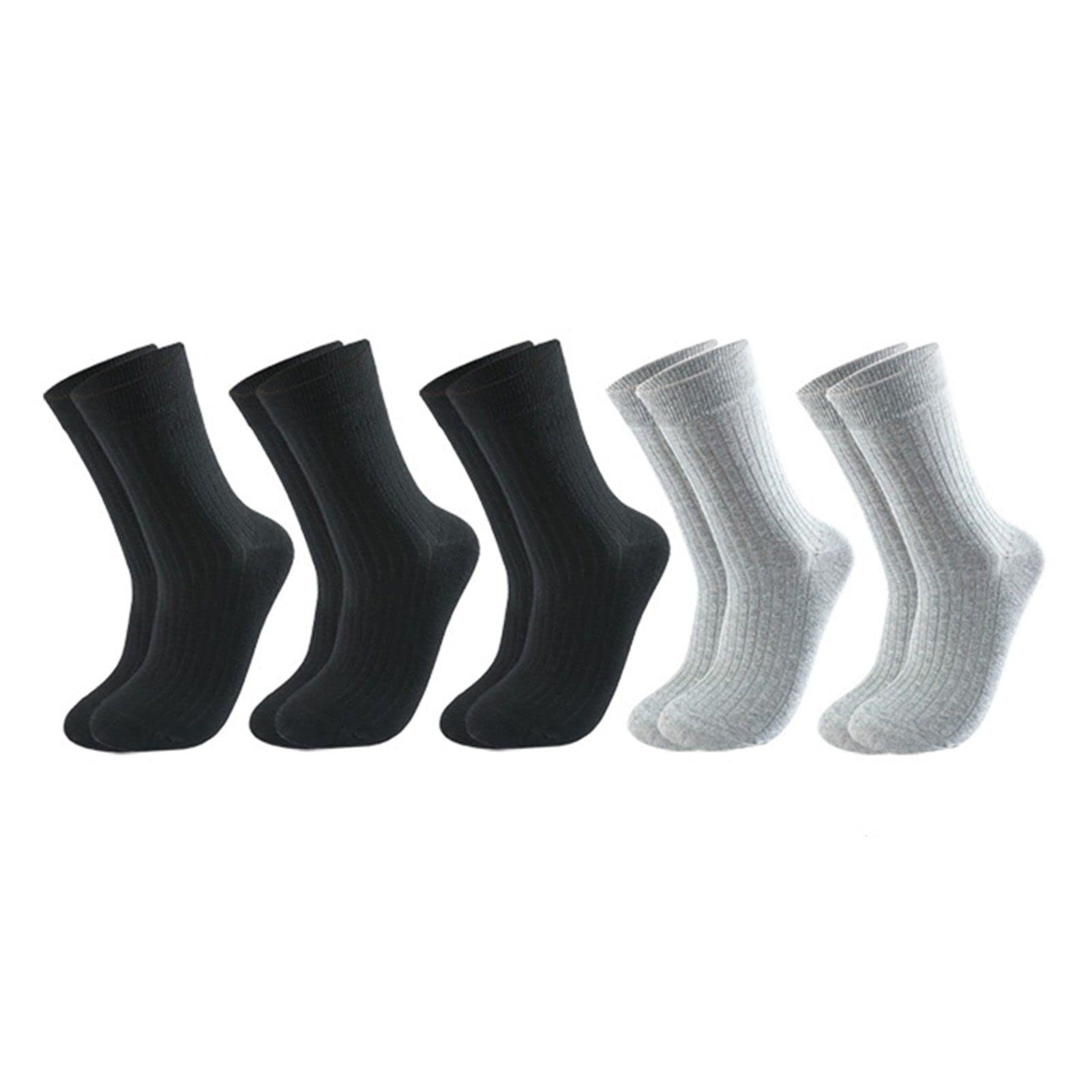 5 par Skarpety męskie Bawełniane Paski Czarny Biznes Ciepłe Zimowe Męskie Skarpetki Miękkie Solidne Skarpety męskie (Color : 9, Size : 38-44)