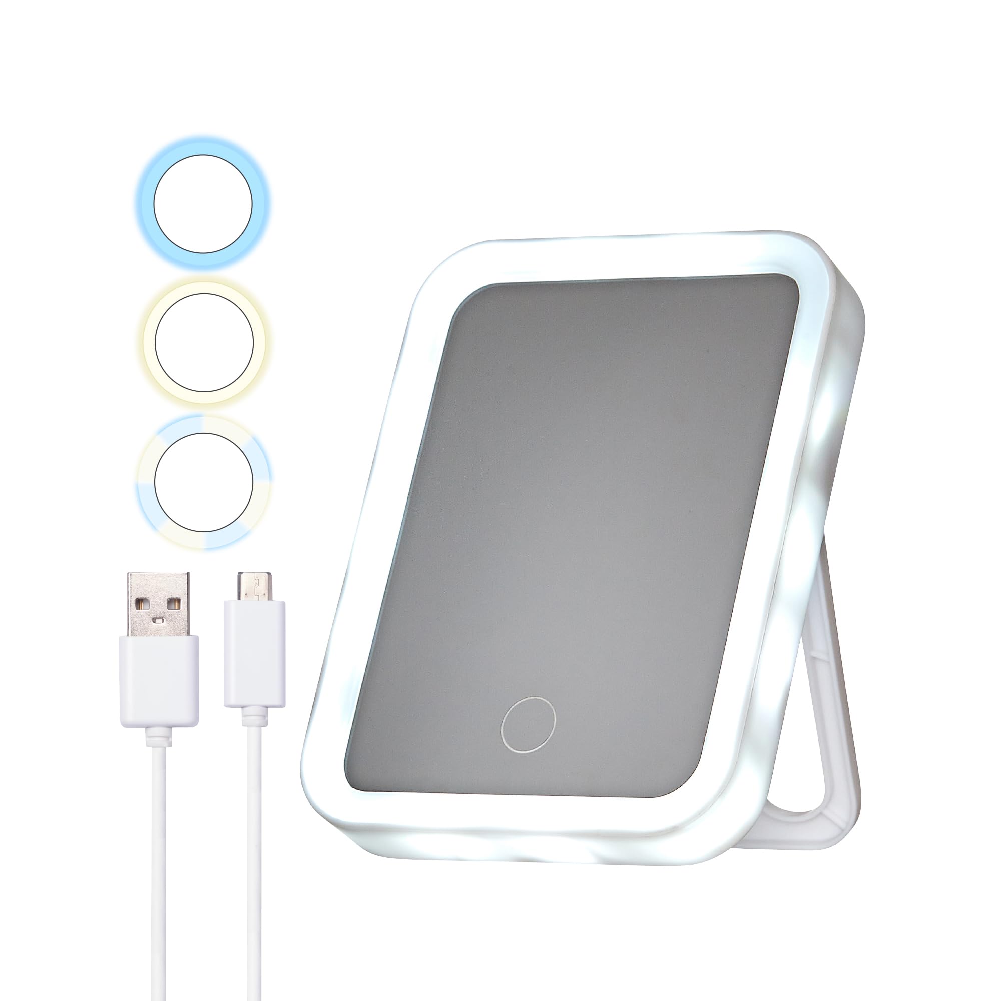 Amazon.com: Red by Kiss Rechargeable Makeup Mirror with LED Lights