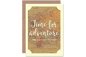 Wee Blue Coo Bon Voyage Adventure Old Map Card