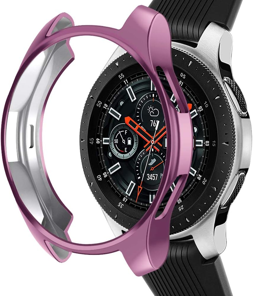 TPU Slim Case for Samsung Galaxy Watch 46mm, Shock-Proof and Protective Bumper Shell
