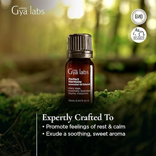 Miniatura 3 de Gya Labs Mezcla de aceites esenciales Harmony, aroma calmante y dulce (0.34 onzas líquidas)