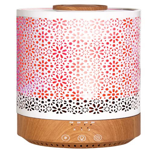 BlueHills Premium Essential Oil Humidifier Diffuser for Large Home Room Large Capacity - E005 Group (1000ML-WoodGrain-S2)