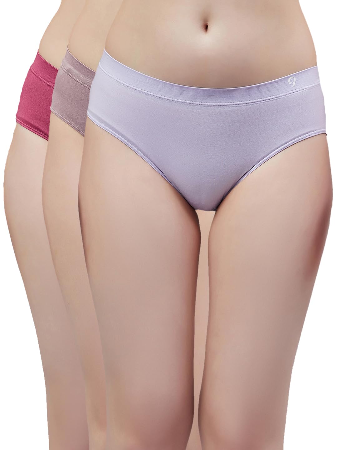 Women Pack of 3 Seamless Daily-Comfort Hipster Briefs Sweat Absorbent-image-19