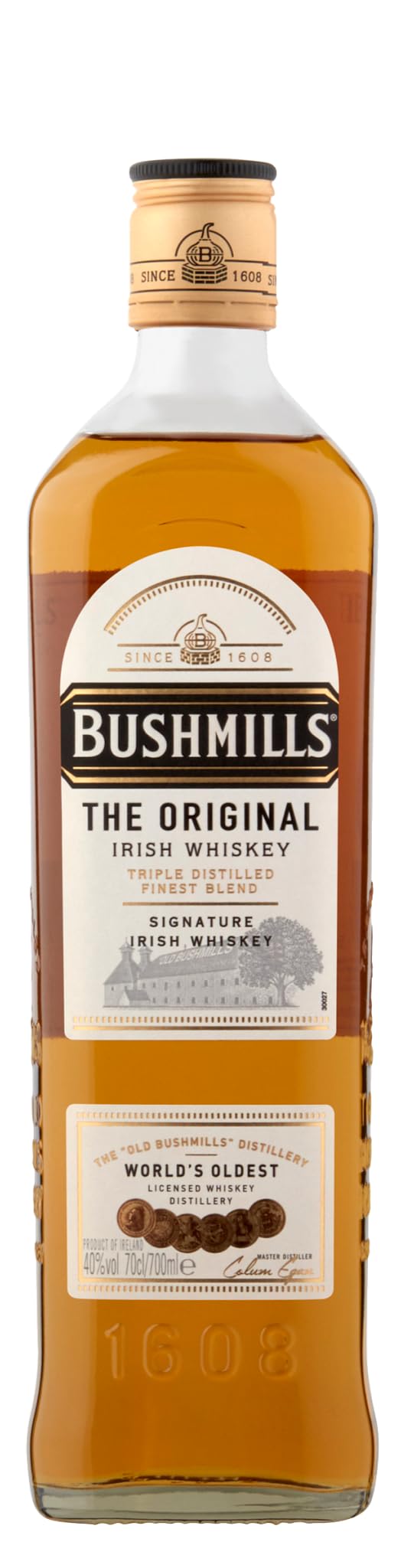 Bushmills Original Irish Whiskey (1 x 0,7 l) – klassischer, dreifach destillierter Finest Blend Whisky aus Irland