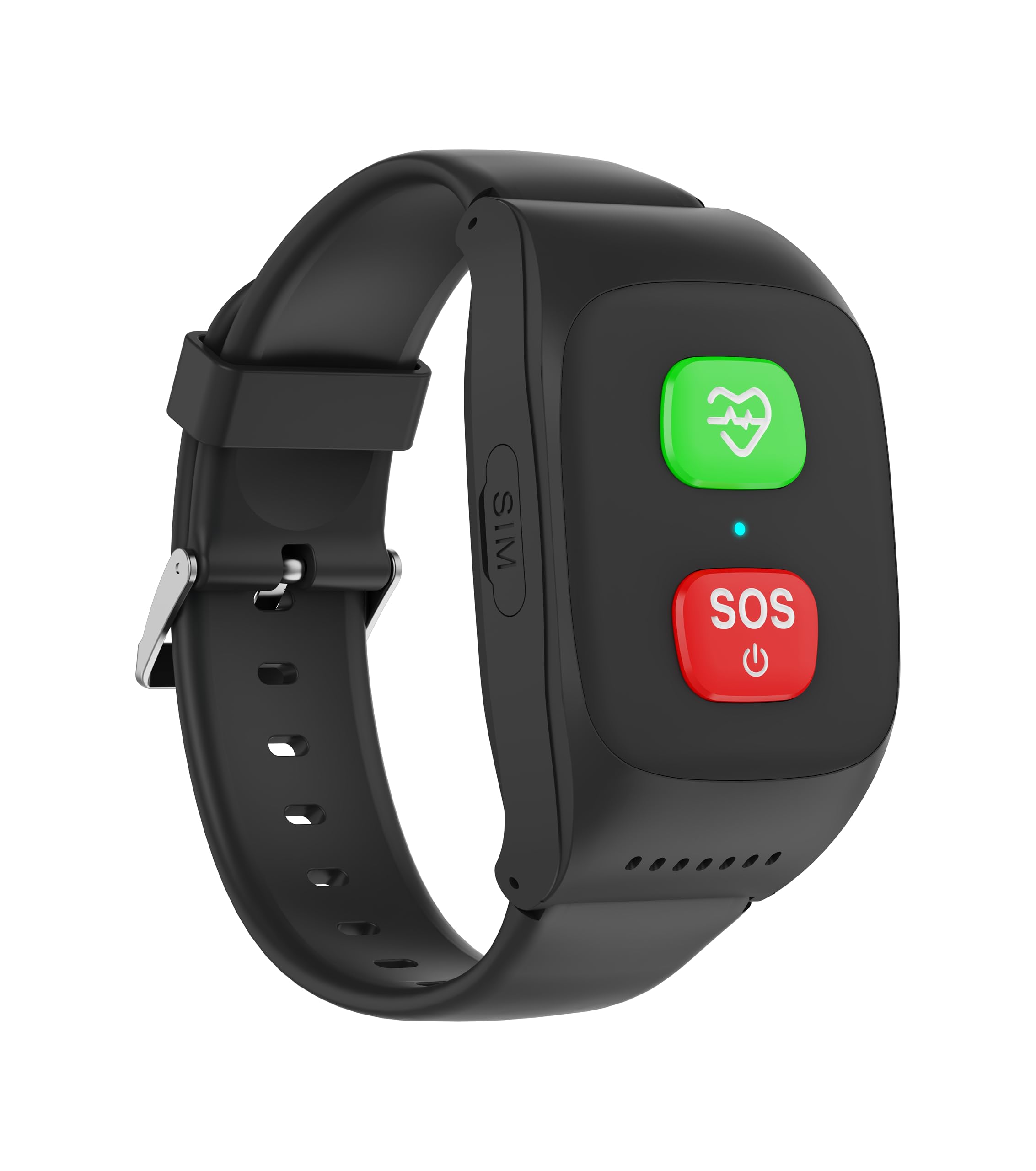 HOTOP Senioren Notruf Armband, GPS Notrufuhr, Sturzerkennung, SIM-Karte | SOS Armband, Persönlicher GPS-Tracker, Hausnotruf für Angehörige, Geschenk