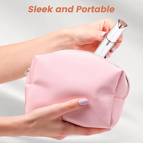 Miniatura 5 de Depilación facial impecable para mujeres, removedor de vello facial sin dolor con 2 cabezales de repuesto, tamaño de lápiz labial, recargable por