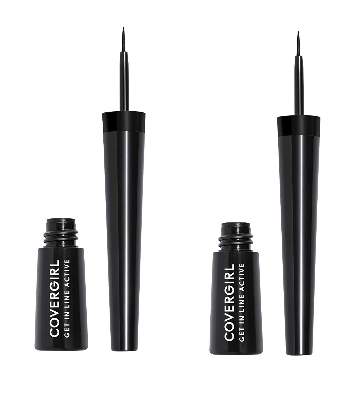 CoverGirlGet In Line Active Eyeliner, Ink Black, 2 Count