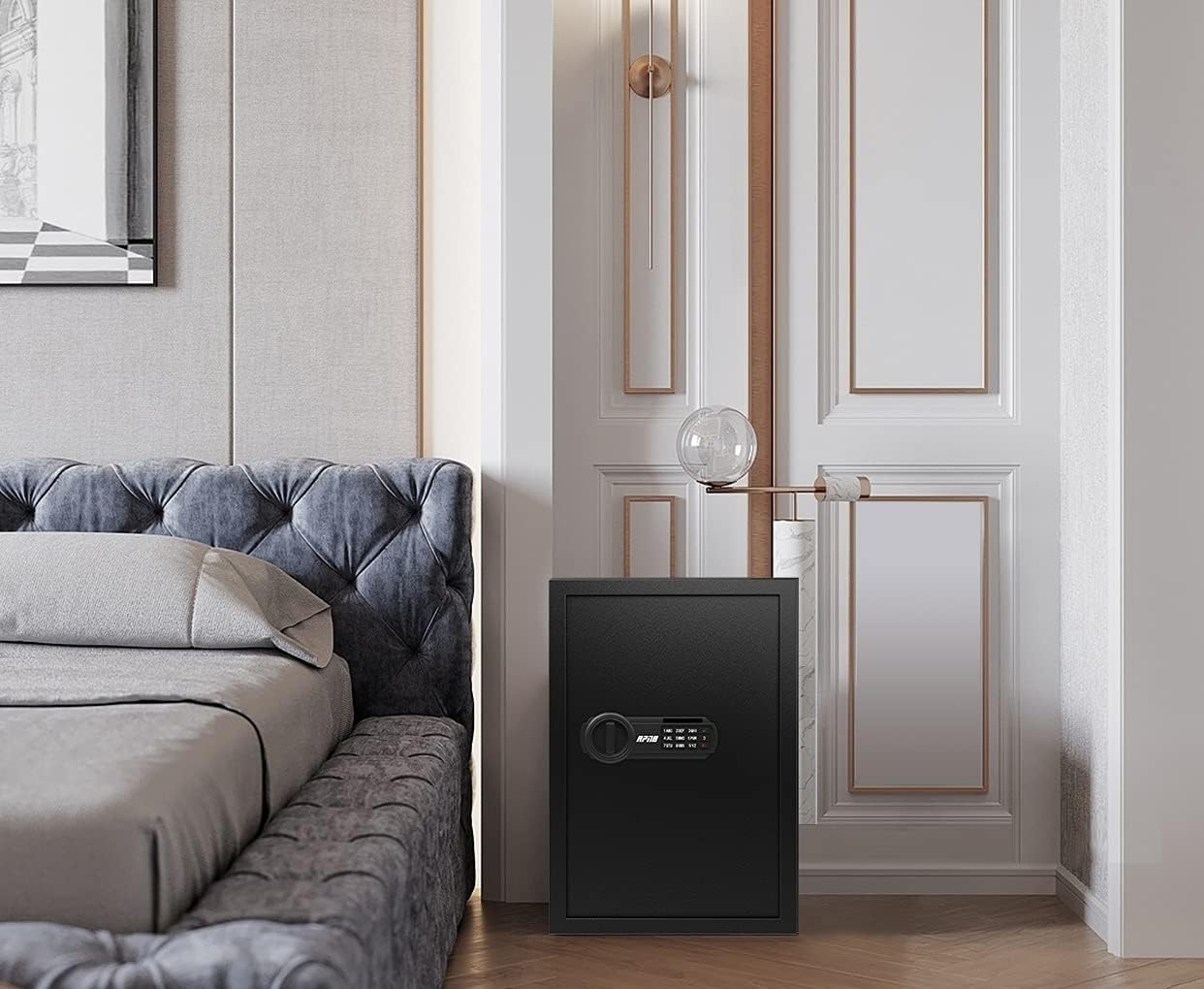 RPNB Deluxe Safe and Lock Box,Money Box,Digital Keypad Safe Box,Steel Alloy Drop Safe, Keypad Lock,Perfect for Home Office Hotel Business Jewelry Gun Cash Use Storage,1.8 Cubic Feet - - 