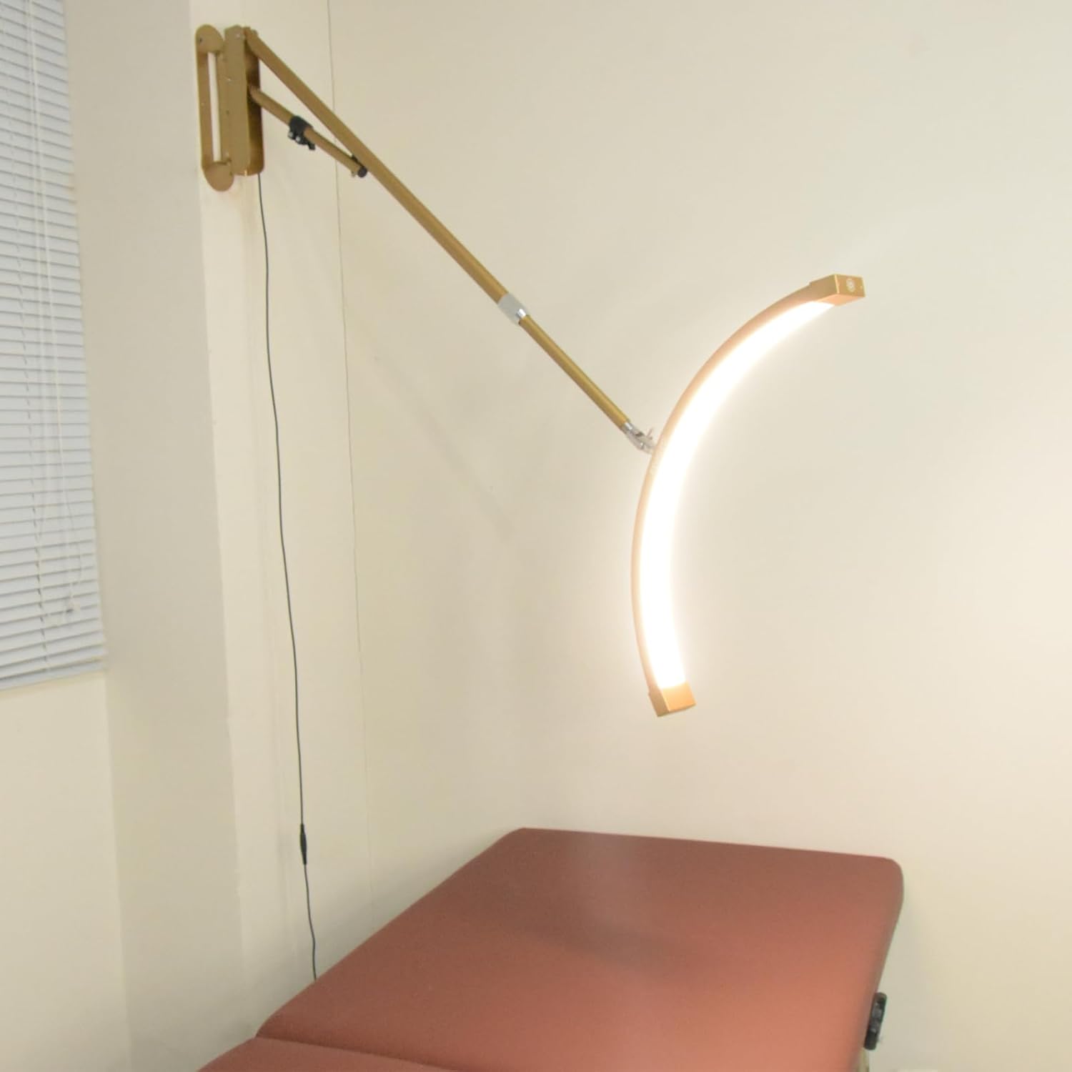 FOSOTO Ceiling Light for Barbershop Wall Mounted Half Moon Light for Tattoo Nail Eyelashes Extensions Beside Beauty Bed