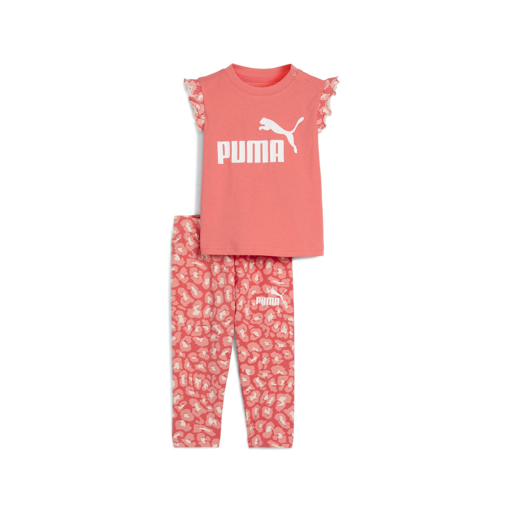 PUMA Unisex Baby Minicats Ess Animal Tee And Leggings Set Inf Gestrickte Anzüge (1er Pack)