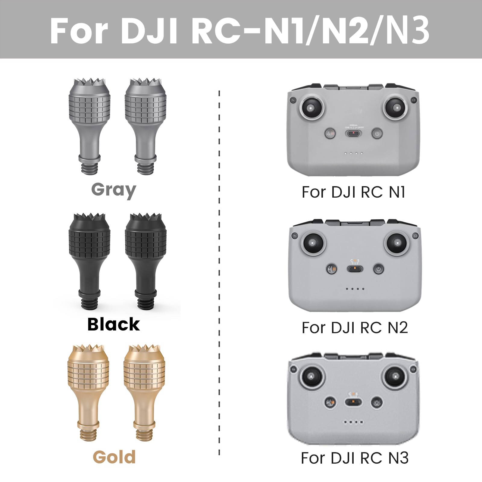 Amazon.com: 3 Pairs N1/N2/N3 Aluminum Remote Control