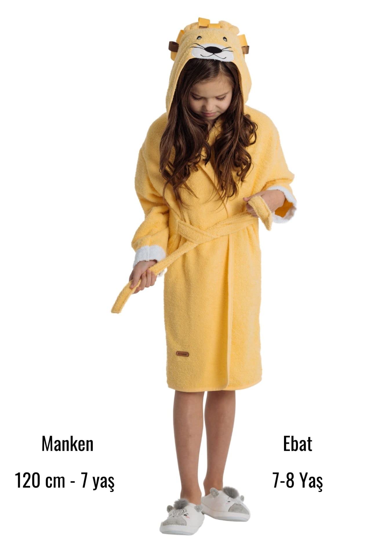 ELY PARKER Albornoz de Baño Niños y Niñas, Tela de Toalla de Algodón Turco, con Capucha, Animal, Súper Suave, Absorbente, Cómodo, Grueso