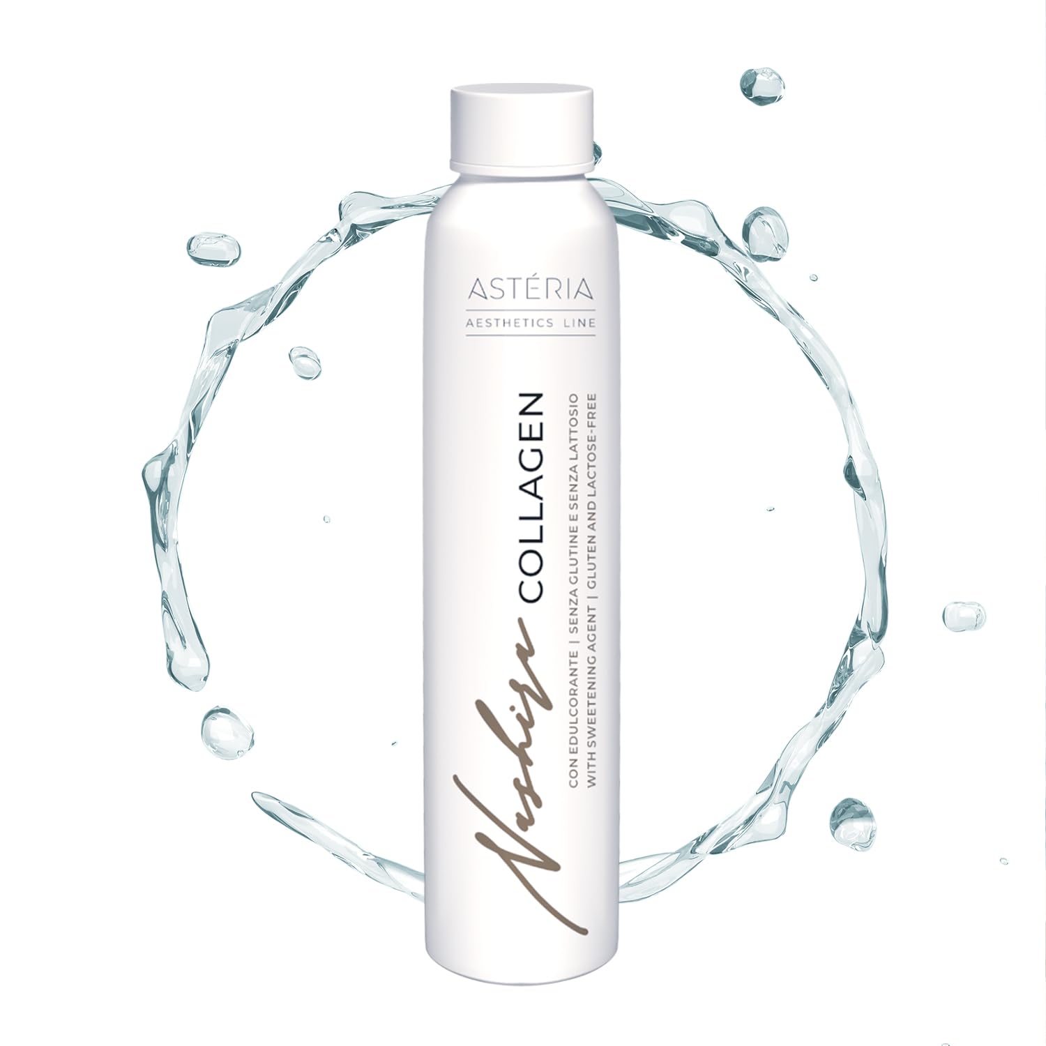 Nashira® Collagene Marino Liquido VERISOL® Doppia Concentrazione 5000mg | 10 Fialoidi da 25ml Bevibili | Con Acido Ialuronico, Vitamina C, Biotina | Formula Premium Biodiversa | Pelle, Capelli, Unghie