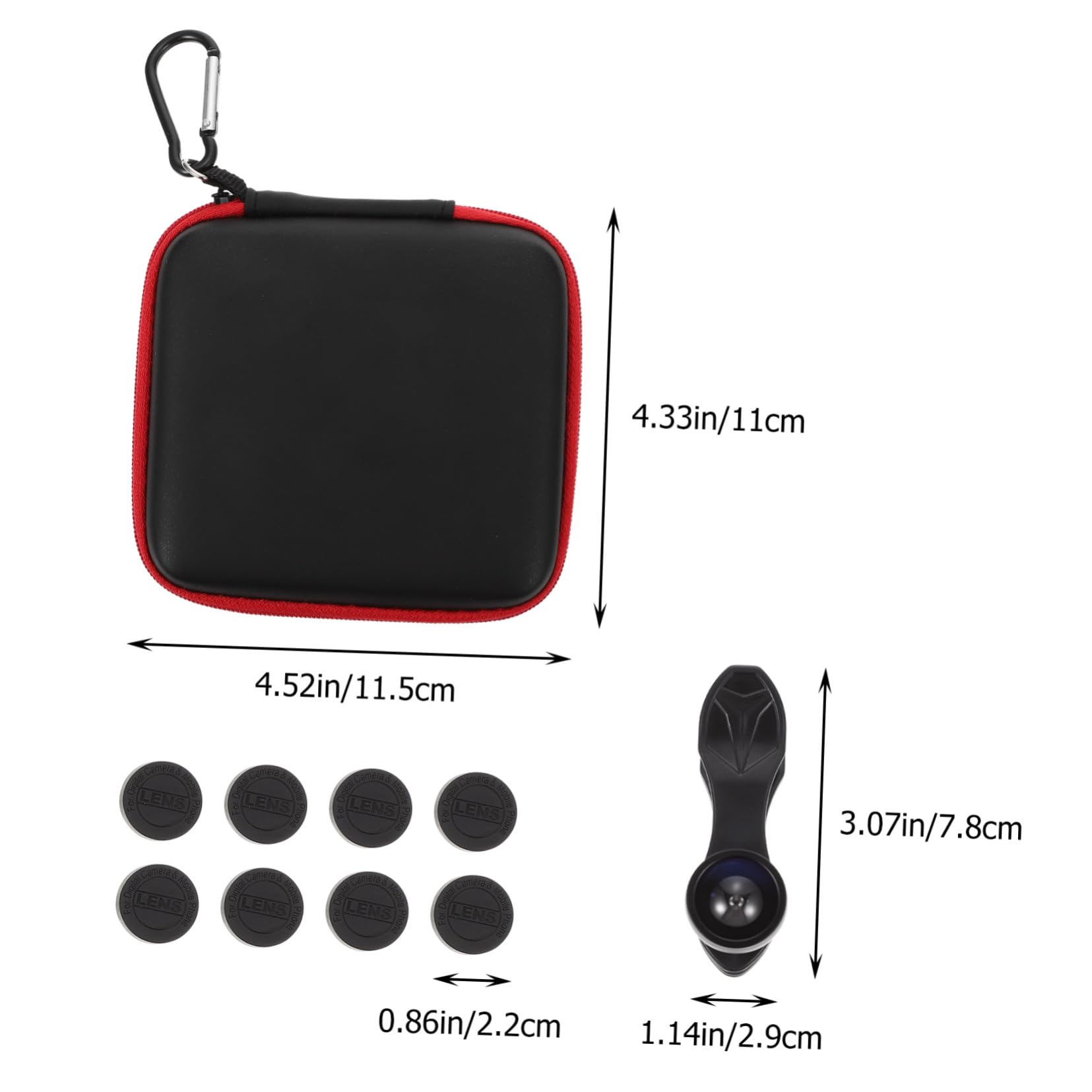 Gatuida Kit di Lenti per Telefono Clip Obiettivo Macro Portatile per Fotocamera Cellulare Obiettivo Grandangolare Effetti Speciali