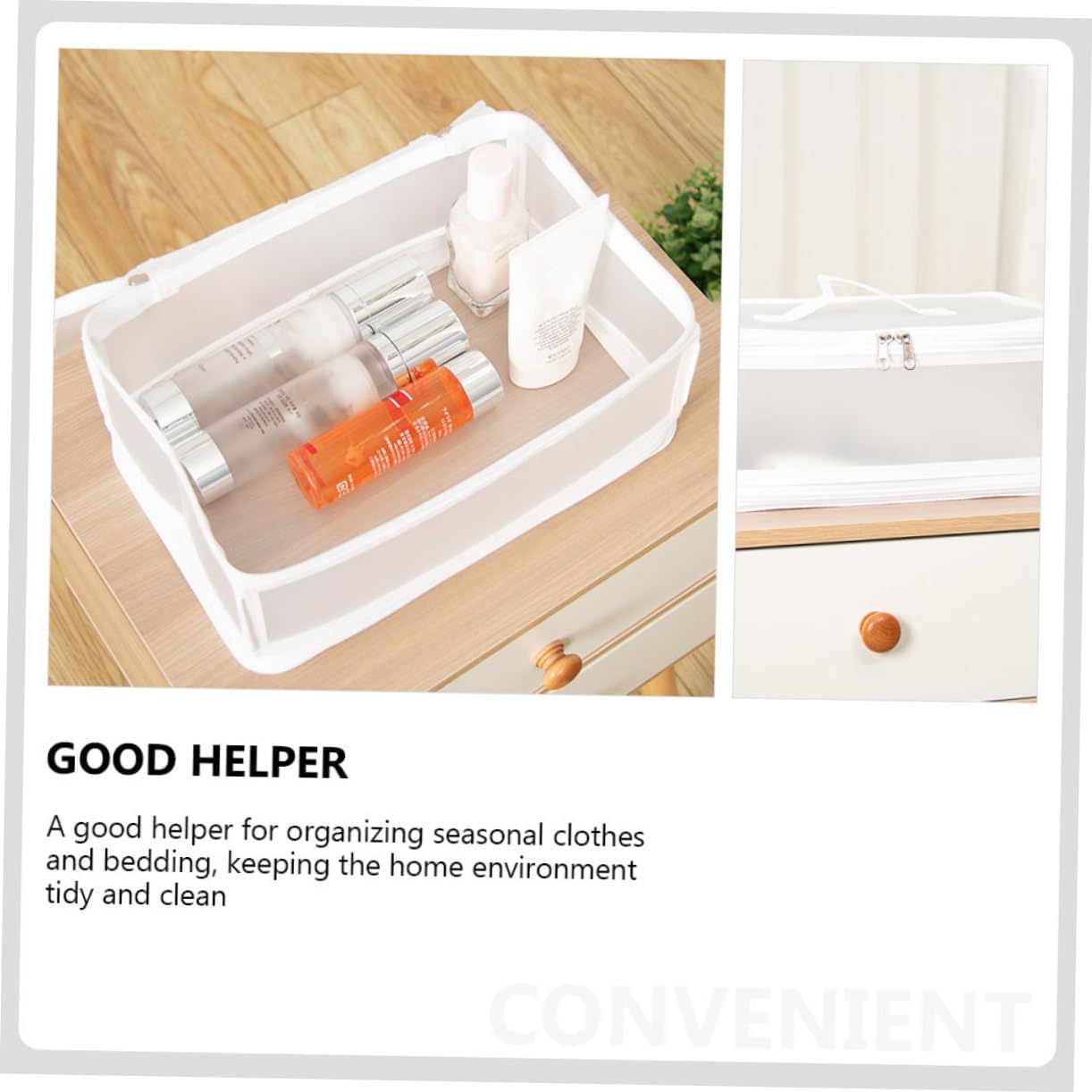 Storage Box Set Multi-Function Organizer for Makeup Books Toys and Clothes Sturdy Plastic Latching Lid for Home and Office Use