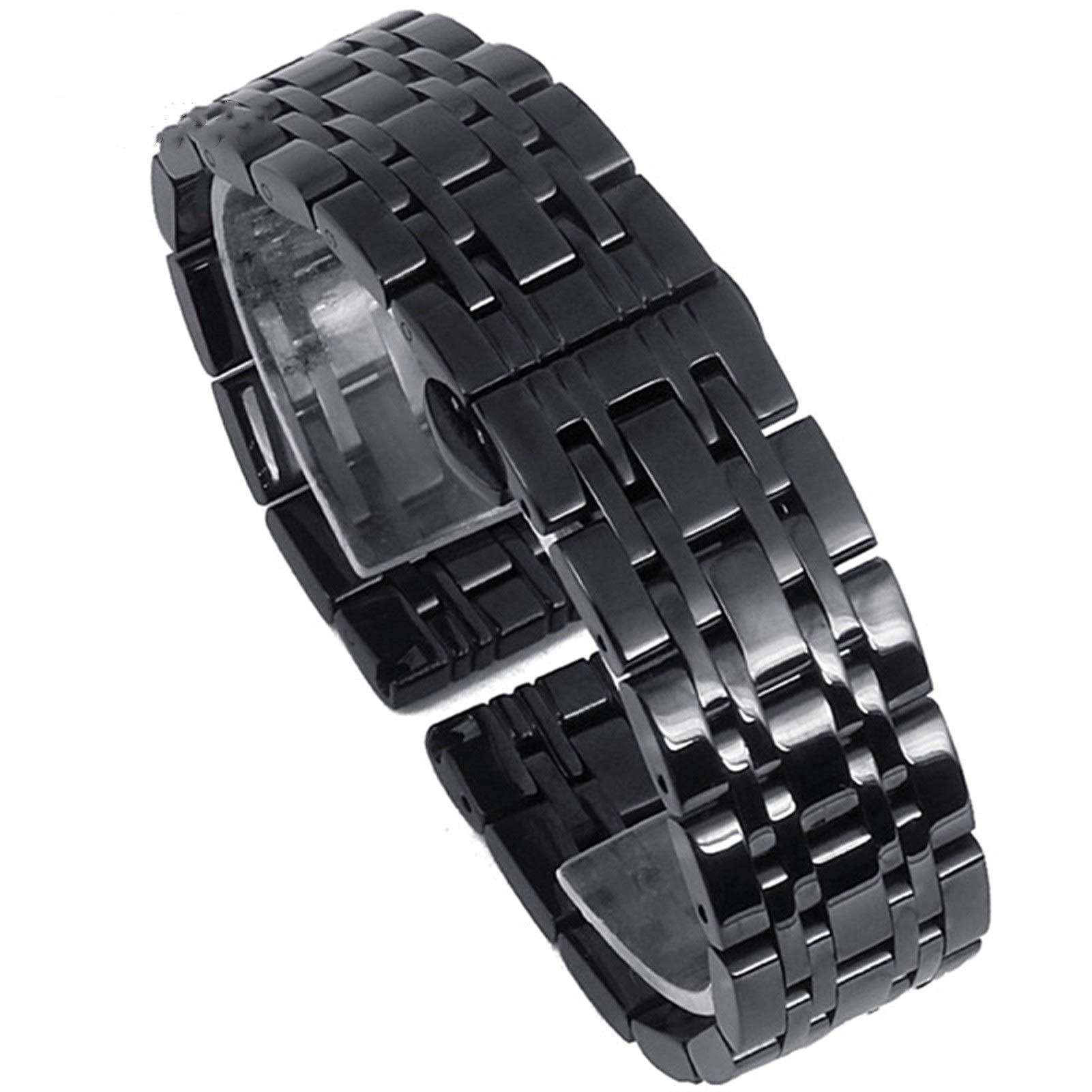 Cinturino per Orologio, 12mm 14mm 16mm 18mm 20mm 22 Cinturino in Acciaio Inossidabile Massiccio con Fibbia a Farfalla Cinturino di Ricambio in Metallo Lucido per Uomo e Donna Cinturino per Orologio, 12mm 14mm 16mm 18mm 20mm 22 Cinturino in Acciaio Inossidabile Massiccio con Fibbia a Farfalla Cinturino di Ricambio in Metallo Lucido per Uomo e Donna