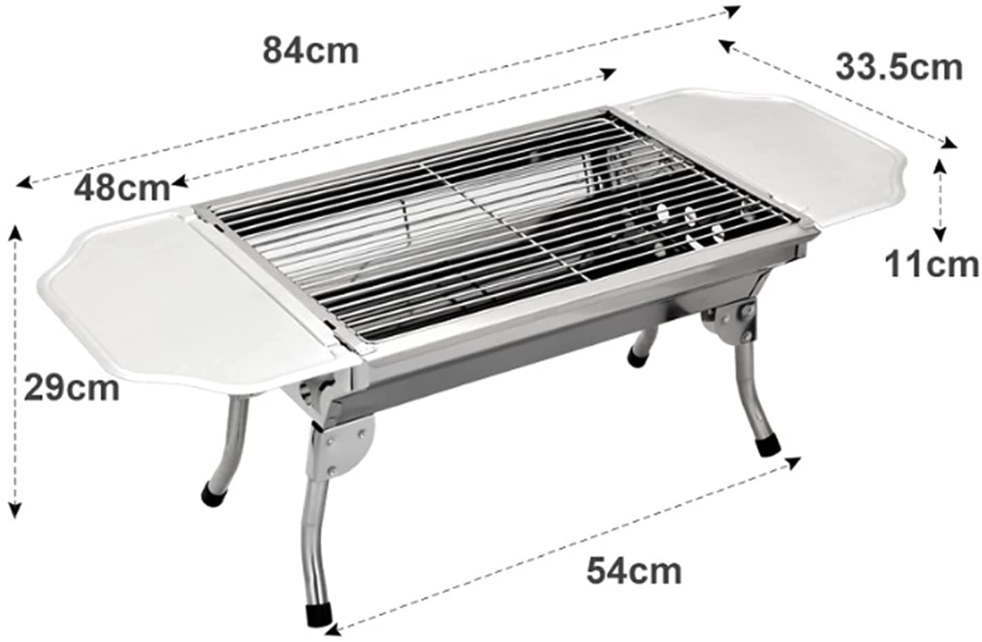 Grille Węglowe Przenośny Grill Grillowy Składany Grill Na Węgiel Drzewny Na Zewnątrz Camping Piesze Wycieczki Gotowanie Piknik Grill Na Węgiel