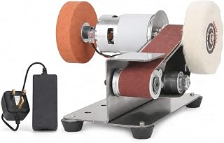 ZOOMELLA® Adjustable Speed Mini Electric Belt Sander Compact Benchtop