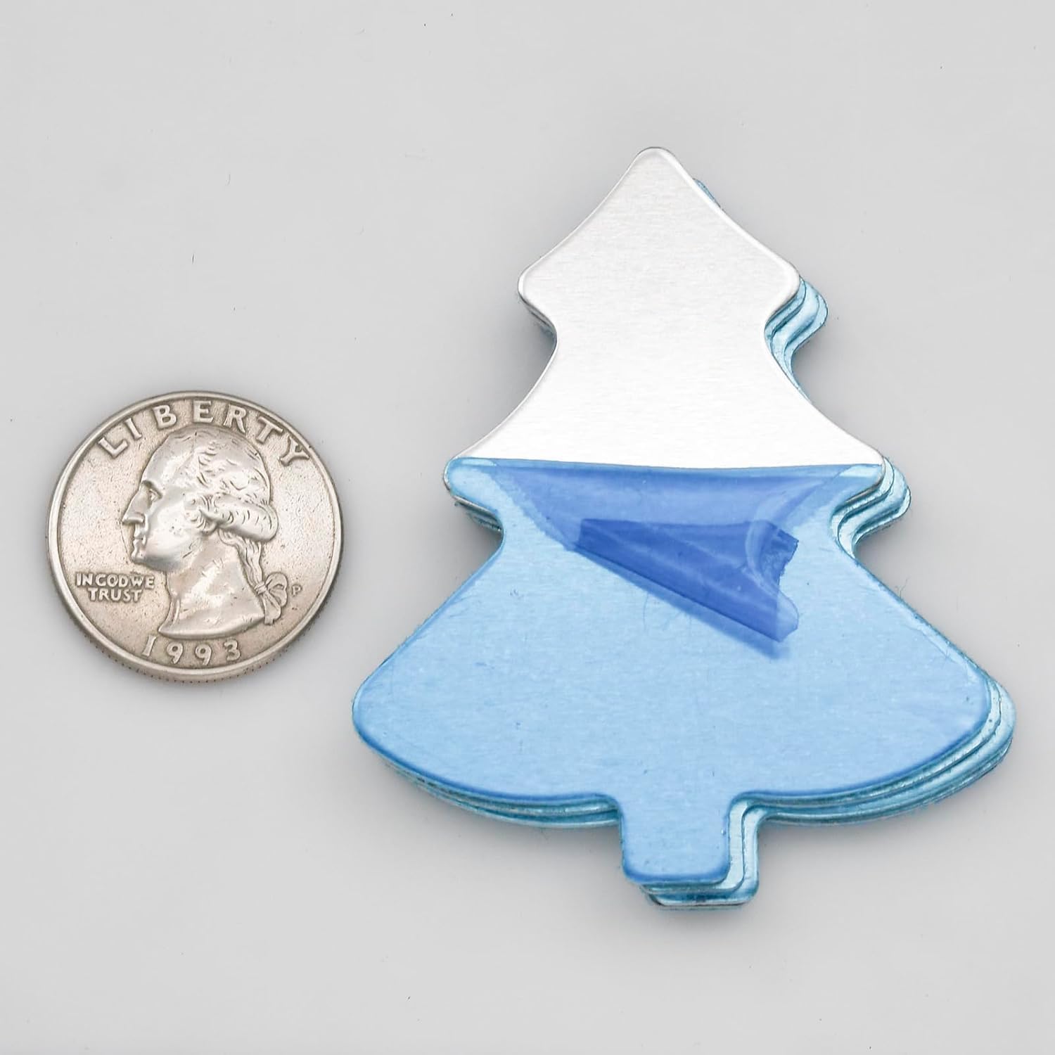 ABBECIAO 2"*2.4" Aluminum Christmas Tree Ornaments Blanks for Hand Stamping Decoration Tag Craft Decoration 0.06" Thick. Pack of 20
