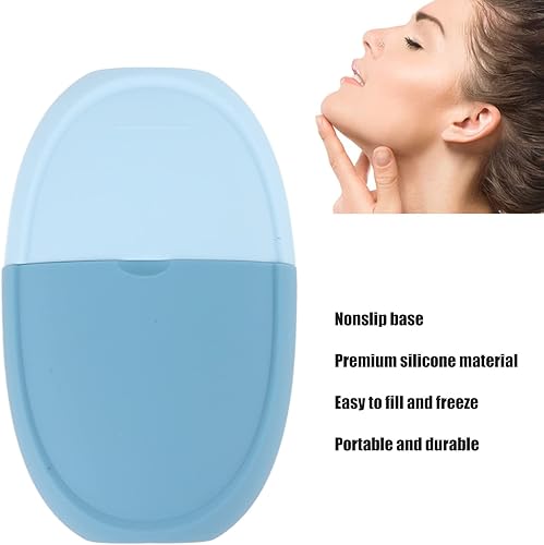 Miniatura 4 de Rodillo de hielo, rodillo de hielo de silicona para aliviar la hinchazón facial y ocular, rodillo facial reutilizable para cuello, herramienta de