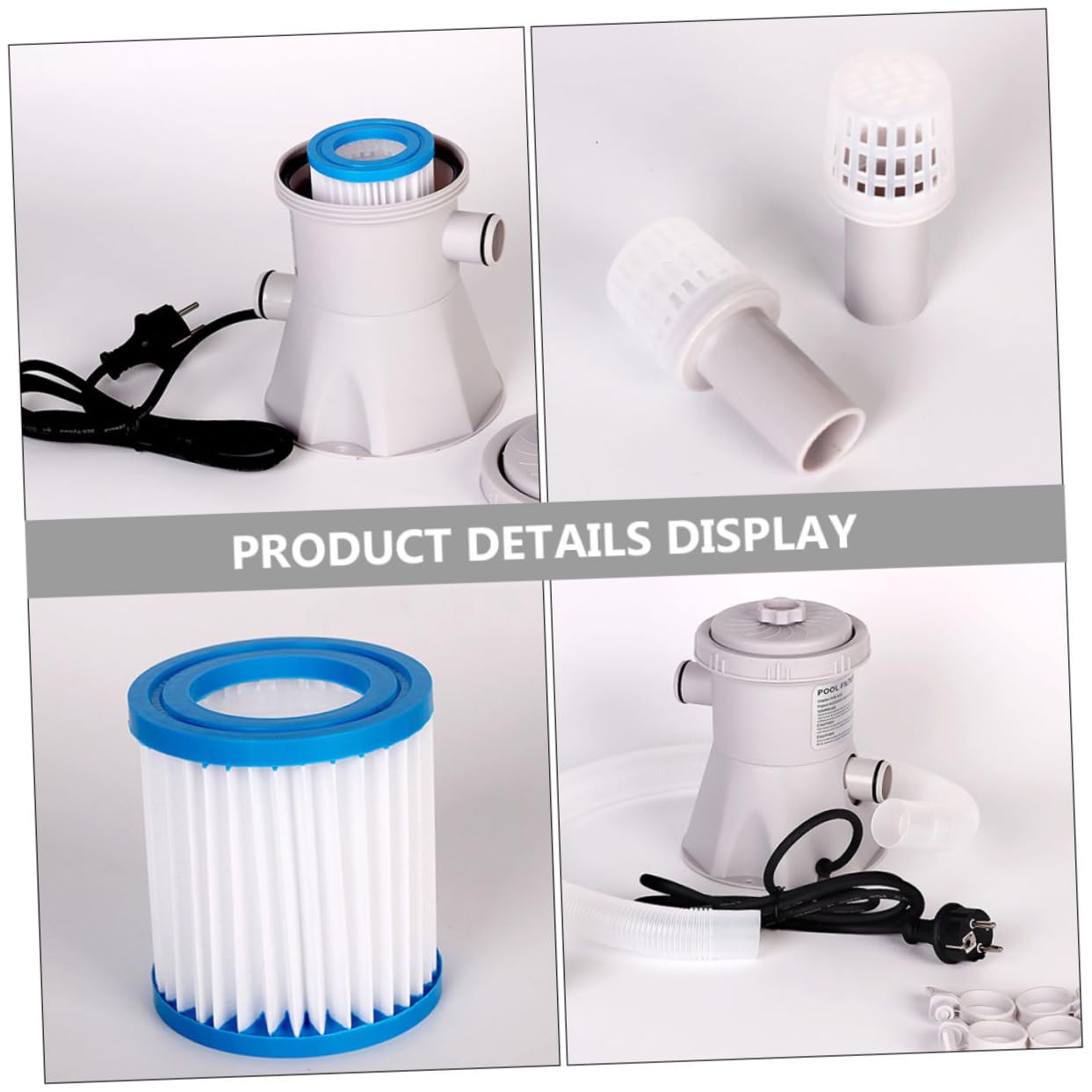 Pompe de Filtration Électrique pour Piscine, Circulation D’eau, Nettoyage