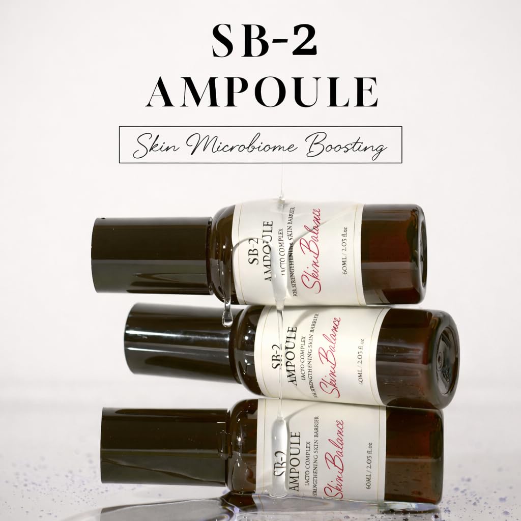 SB-2 Barrier Repair & Skin Microbiome Boosting Serum with Lactobacillus & Korean Mint (Agastache Extract) Microbiome Balancing, Brightening & Hydrating, 60ml (2.03 fl oz)