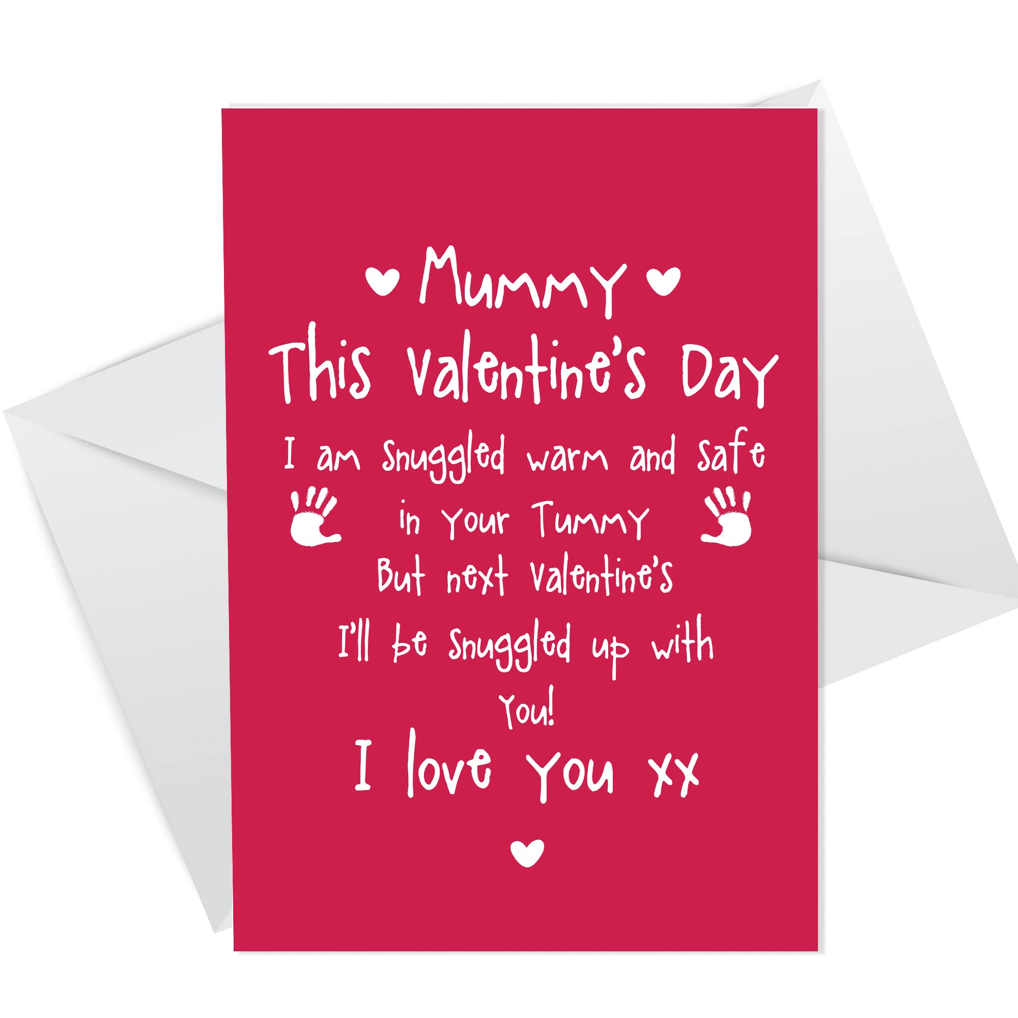 Cute Mummy to Be Valentines Card Love Baby Bump Poem For Mummy Pregnant