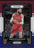 2023-24 PANINI PRIZM PRIZMS RED WHITE AND BLUE #289 JONAS VALANCIUNAS NEW ORLEANS PELICANS BASKETBALL OFFICIAL TRADING CARD OF NBA