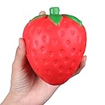 Anboor Squishies Jumbo Slow Rising Kawaii Scent Squishies Strawberry Squeeze Toys for Girls Boys