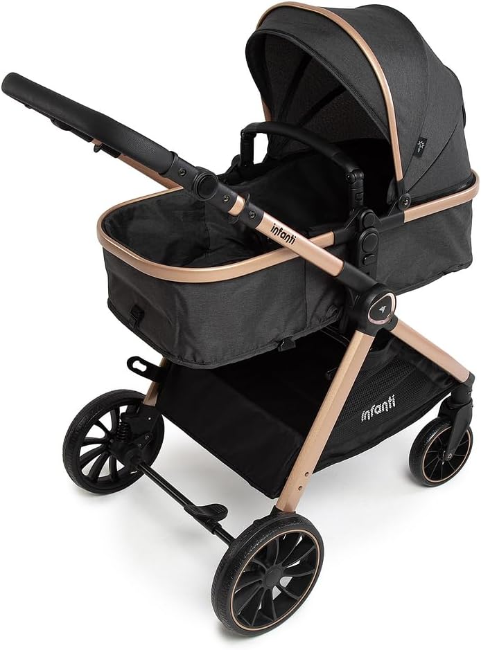 Carrinho de Bebê Infanti, Romanzo, Preto Bronze
