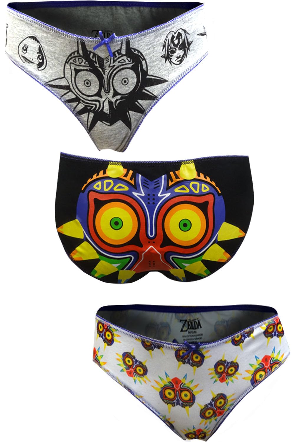 MJC Womens Nintendo's The Legend of Zelda Majora's Mask 3 Pack Panty