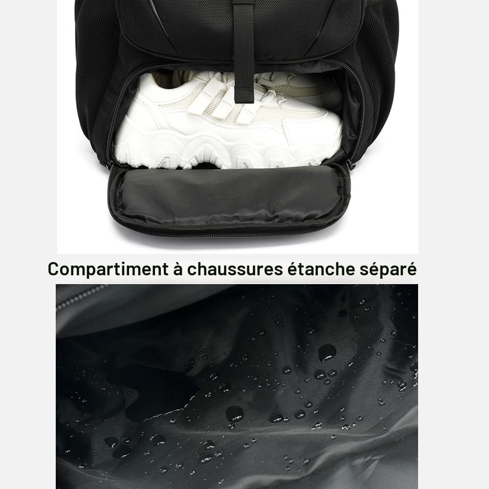 Sac à Dos Homme Travail, Sac a Dos Voyage, 50L/60L/80L 40L Grand Volume, Sac Ordinateur, (80L)