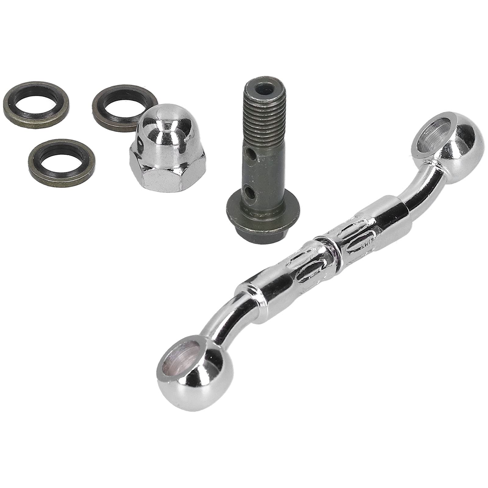 Rallonge de tuyau de frein, ligne hydraulique de résistance à la corrosion en acier Prolongez le connecteur Durable résistant à l'usure universel pour les motos