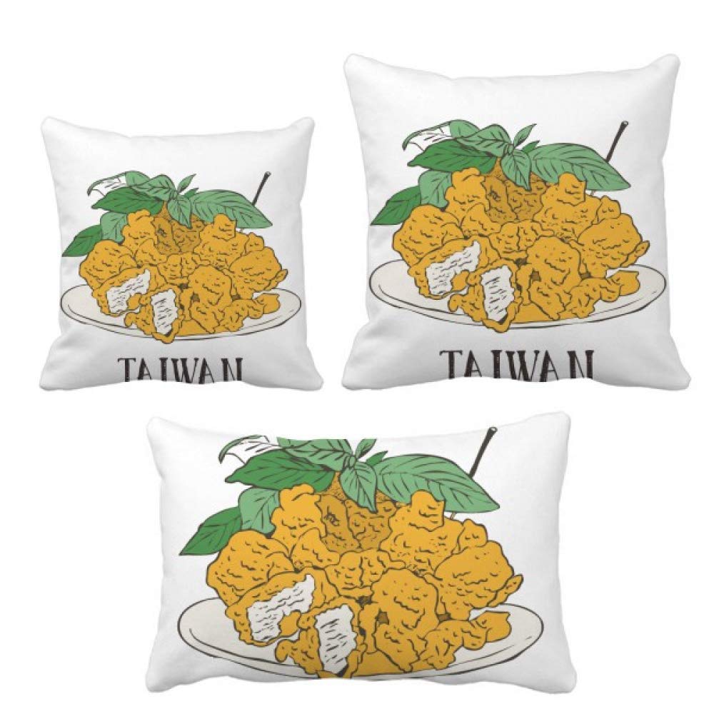 Serpente cibo fritto pollo set cuscino cuscino cuscino cuscino cuscino decorazione casa divano regalo