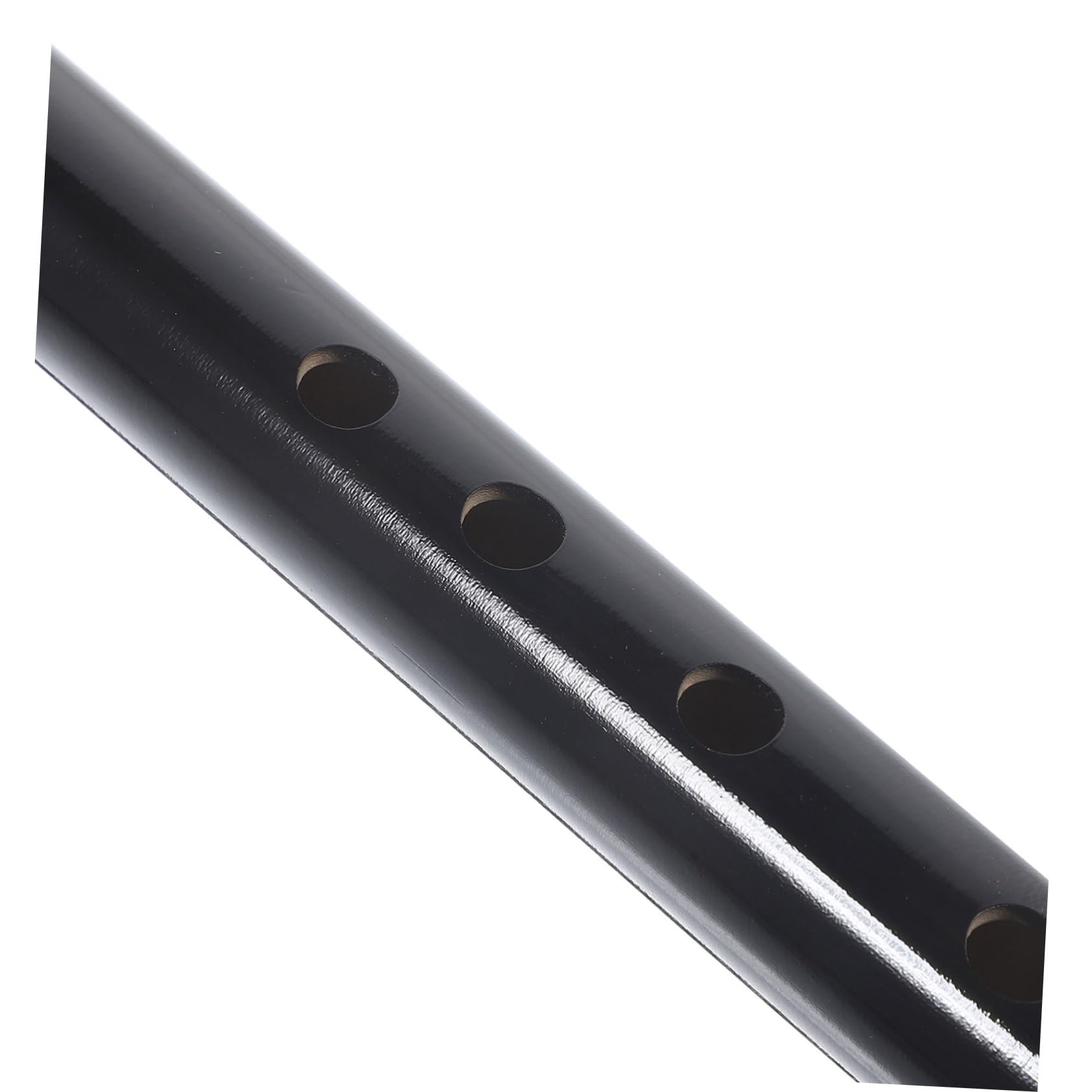 VICASKY Flûte Traditionnelle en Bambou Noire pour Débutants, Portable et Confortable, Ornée de Caractères Chinois Gravés Délicats Pompons, pour L'apprentissage Musical
